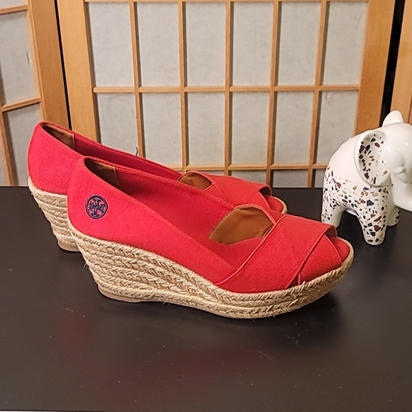 TORY BURCH Espadrille Wedge Sandals Filipa - Picture 6 of 12